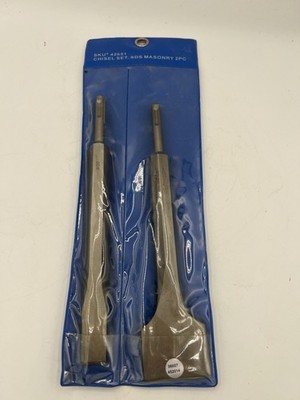   WARRIOR SDS-Plus Masonry Chisel Set   2 Piece Heavy Duty Flat Chisels