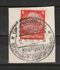 L4.161 German Empire 1935 Oberweissbach crane post sitting village German Reich