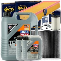 Inspektionspaket+Liqui Moly 5W30 ÖL 2.0 TDI FüR VW T6 AB BJ 04.15 BUS Multivan