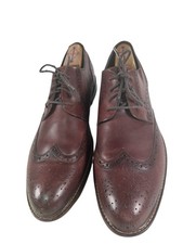 Joseph Abboud Men\'s Tan Leather Round Toe Wing Tip Lace Up Dress Shoes Size 12D Joseph Abboud Wing Tip-Men main image 4