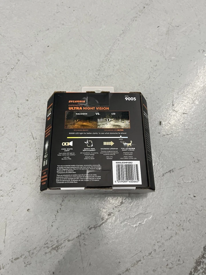 Sylvania 9005 6000K LED Ultra Powersports & Fog Headlight Bulb (2 Pack) - Image 3 of 4