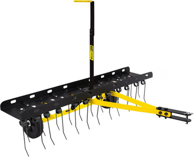 48 Inch Tow behind Dethatcher, Pull behind Lawn Dethatcher with 24 Spring Steel 