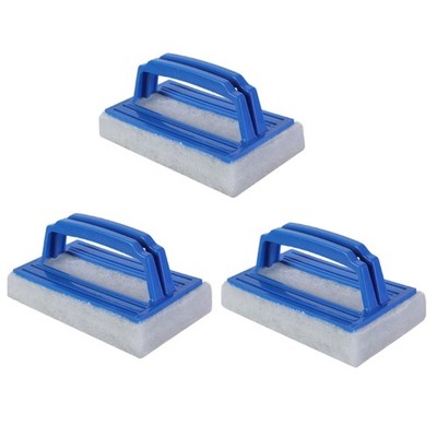 3 Pieces Pool Scrubbing Sponge Pad for Corner Liners and Spa Maintenance