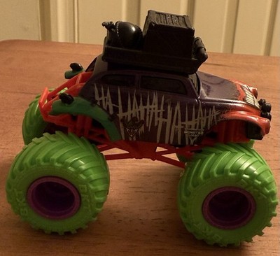DC Joker Monster Truck Green Wheel Variant (Rare) Hot Wheels 1/64 Loose
