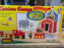  Brio Wooden Train Curious George Circus Set! Thomas! NIB RARE! Unopened Sealed
