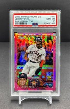 2023 Topps Chrome Logofractor - JEREMY PENA - Rookie Cup PINK #/199 Astros #113