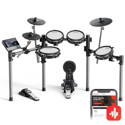 Donner Beat Electronic Drum Set Electric Drum Kit with Quiet Mesh Drum Pads