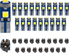 74 T5 LED Bulb Dash Cluster Lights, 20PCS T5 37 74 Instrument Cluster Bulbs LED