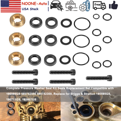 #ad Upgraded Pressure Washer Seal Kit Used on Some Medium Frame Pressure Washer Pump $25.15