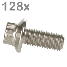 128 wheel bolts M7x16 stainless steel for BBS Rial Schmidt O.Z. Dynatech Carline