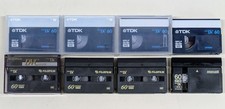 Lot of 8 TDK, Maxell,  Fujifilm Mini DV Tapes 60 Minute Video Cassettes Used