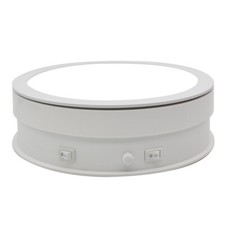 Turntable 220V W/ Light Illumination Rotating Display Platform New Home 30CM