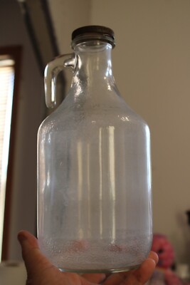 Antique 1/2 Gal Clear LINCOLN FOODS, Bottle, Original Lid, Item # A - 1222