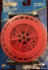 Kite String Winder KiteReeler Red with 200 feet 25-LB Nylon Line by X Kites