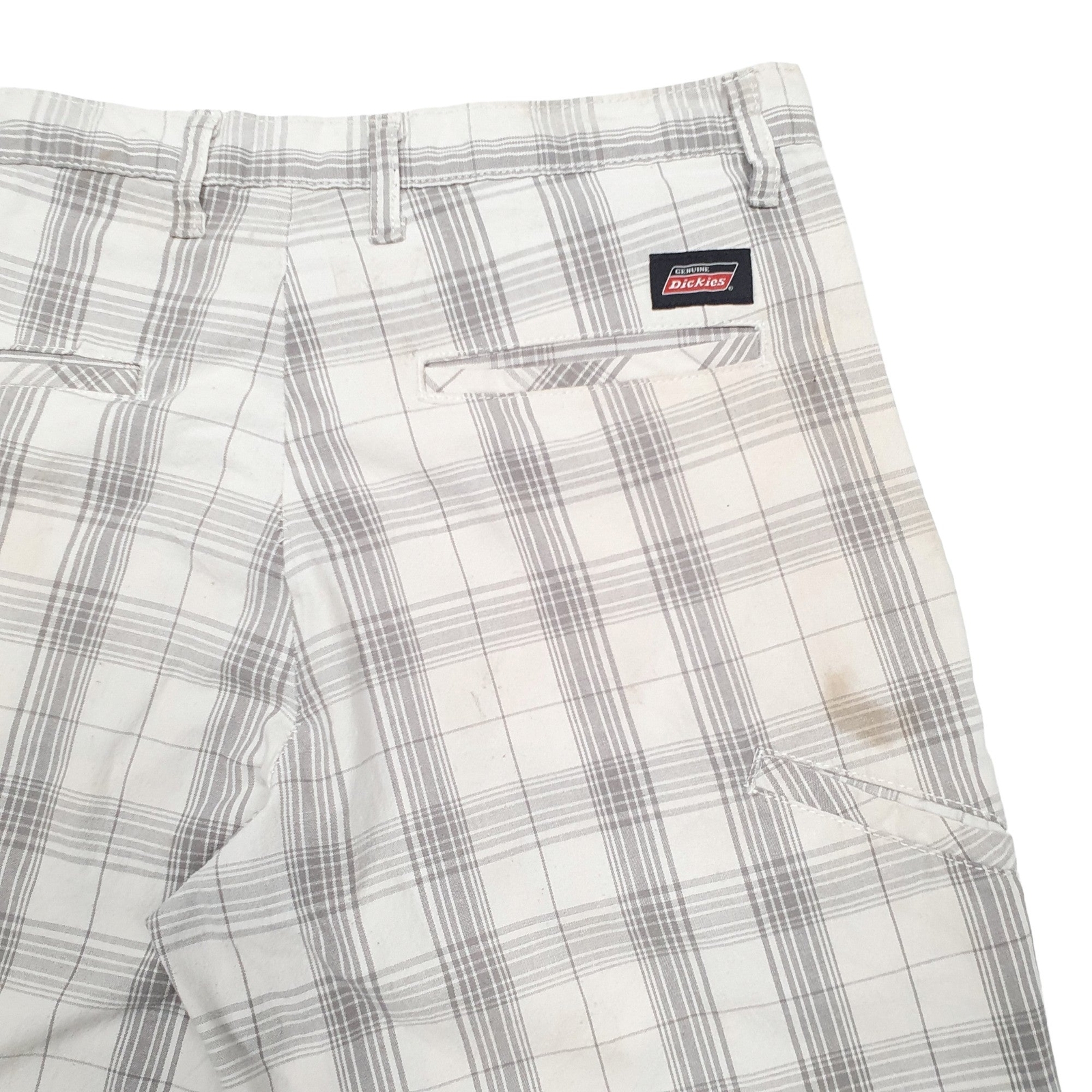 DICKIES Cream Chino Cotton Shorts Mens W32 image 2