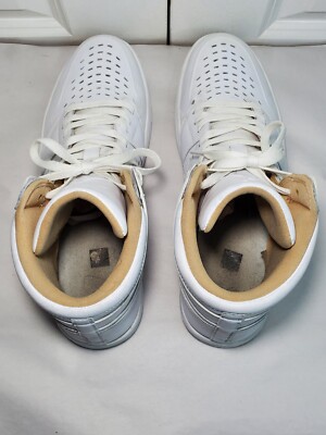 RARE PROMO! NIKE AIR JORDAN 1 RETRO HIGH WHITE VACHETTA TAN