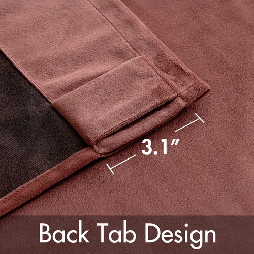 MIULEE Velvet Curtains 96 inches 2 Panels - Luxury Blackout Curtains for Bedr... - Bild 3 von 8