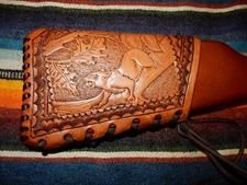 LEATHER GUN STOCK COVER  ROSSI RIO BRAVO BUTT STOCK