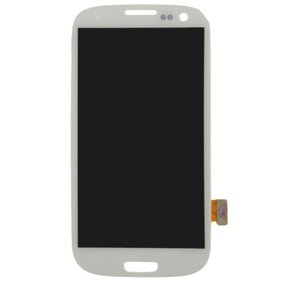 LCD Digitizer Assembly for Samsung Galaxy S III White Front Window Panel Replace