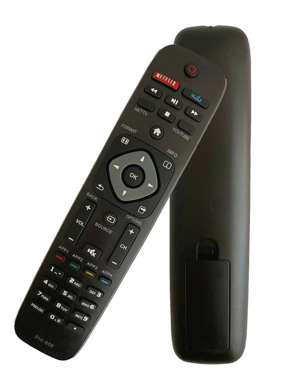 Control Phi-958 Replace For Any Philips Smart Tv