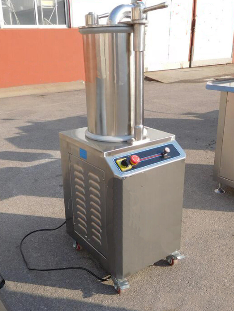 26L Hydraulic Automatic Sausage Stuffer Filler 1100W 110V w/3 SS Enema Nozzles