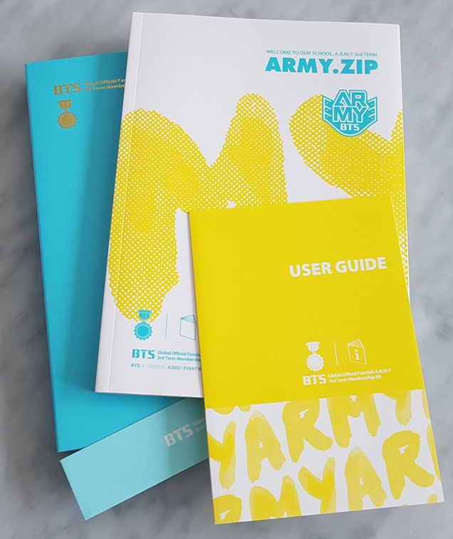 KPOP BTS Global Official Fanclub ARMY 3rd term Membership ARMY ZIP