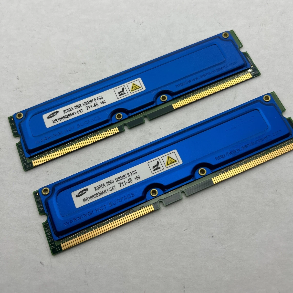 Samsung RDRAM Computer Memory 128 MB Capacity per Module) 2