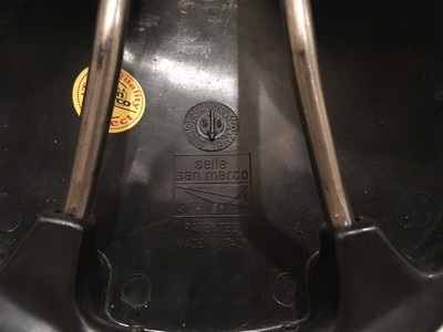 Selle San Marco Rolls Titanio - Noir, Rails Titane, 1995, Occasion Très Bon état