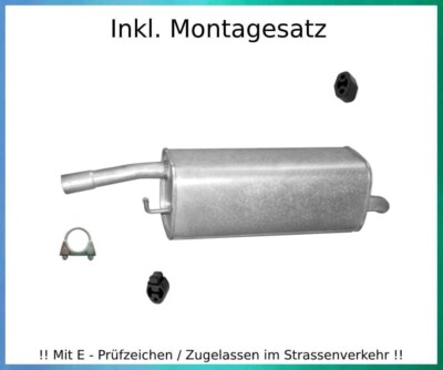 Endschalldämpfer für Ford Fiesta V 1.25 1.3 1.4 ab Bj.12/05 Auspuff Montagesatz