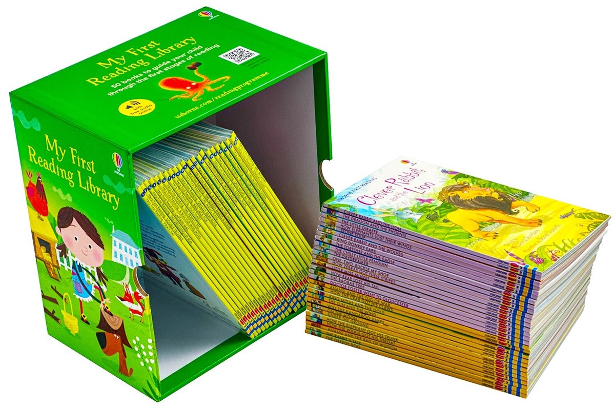 Usborne Very First Reading Library 50 Books Set Collection Pack