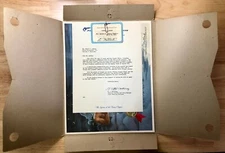 1953 Pan American Jupiter Rex Letter Certificate Card Award Equator Pan-Am RARE