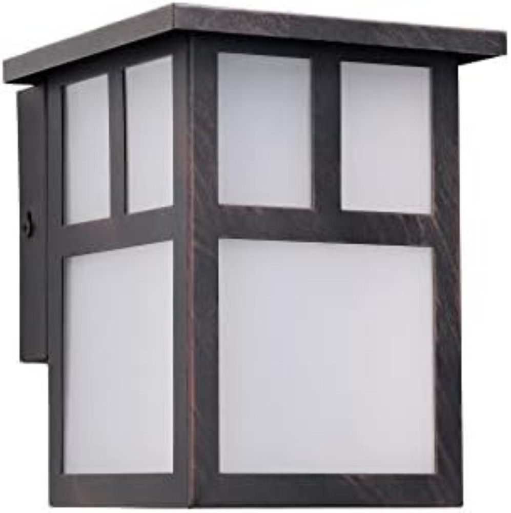 Lanterna Parete Esterno Forlight Osaka IP23 Marrone Ruggine Inox