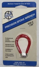 Park Tool SW-2 Bicycle Wheel Precision Spoke Wrench (0.136") - RED NOS
