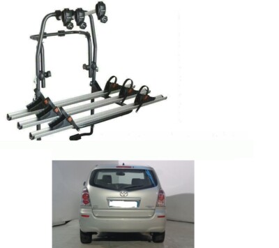 FAHRRADTRÄGER HINTEN STAND UP 3 SCHIENEN FÜR TOYOTA COROLLA VERSO BJ 2007 3 FAHRRÄDER