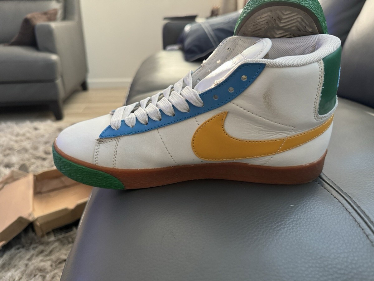 Nike Super Blazer Hi Premium White /Yellow Green Sz. 9.5 Nike Super Blazer Hi Premium White /Yellow Green Sz. 9.5