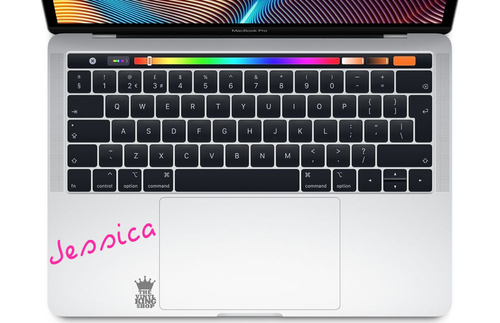 Personalised Name Sticker Island Font - Laptop Vinyl Custom Decal Mac touch pad - Picture 5 of 12