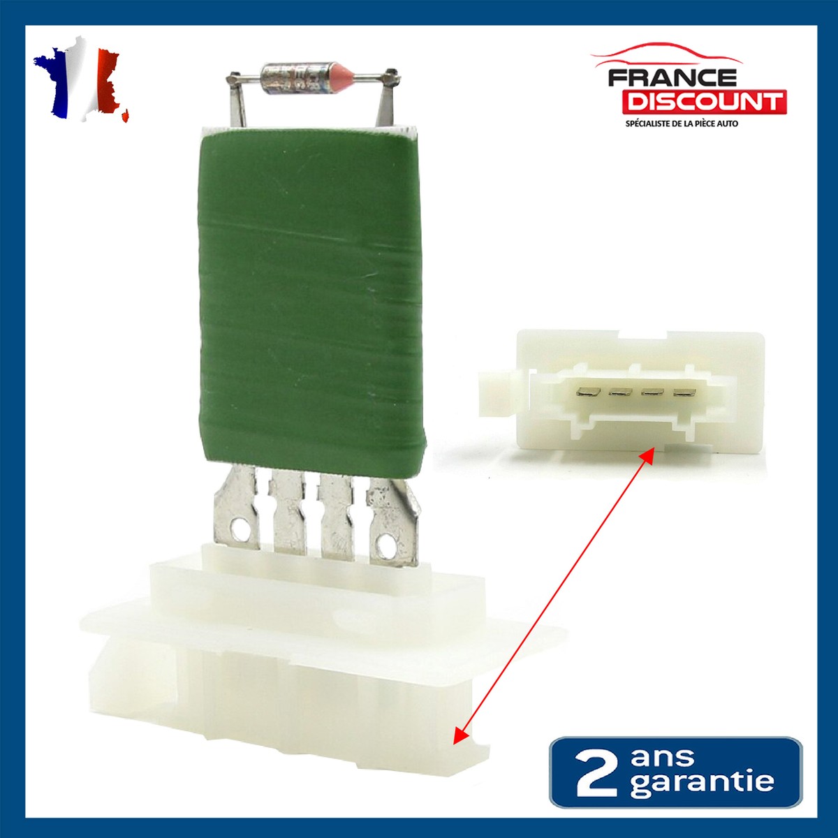 Résistance De Chauffage Ventilateur D'Habitacle - Référence 6001547488 / 0917221 - Compatible NTY