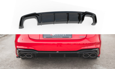 CUP Diffusor SCHWARZ für Audi A7 C8 4K S-Line Heckansatz Heckschürze Splitter