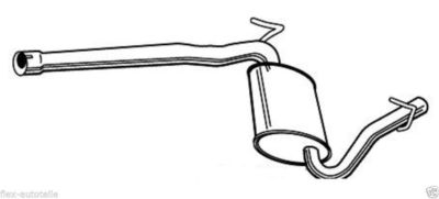 Walker Exhaust Center Silencer Center Muffler for A4 8E B6 1,9TDI AVF AWX BKE