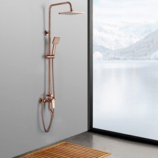 Bathroom Shower Set, Wall-mounted Shower Set, Shower Set Rose Gold 20cm