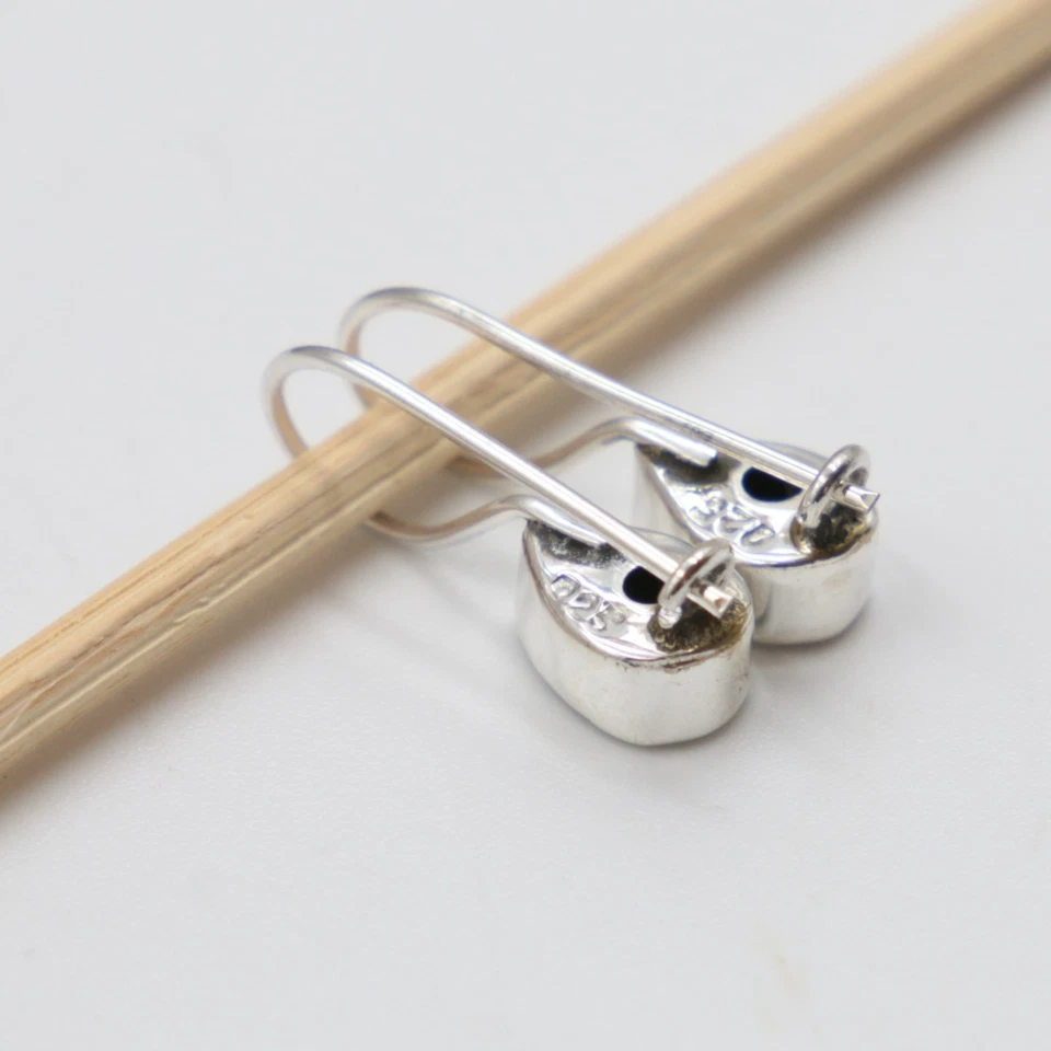 Peridot Ohrhänger echt Silber 925 Ohrringe Tropfen Sterlingsilber Grün hvts - Bild 2 von 4