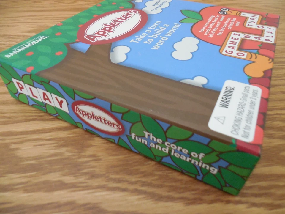 NEW Bananagrams "Appletters" Build a Word Worm Game for 1-4 Kids Ages 5+ - Image 2 of 4