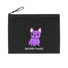 Pencil Case - Purple - Sad Little Frenchie - French Bulldog