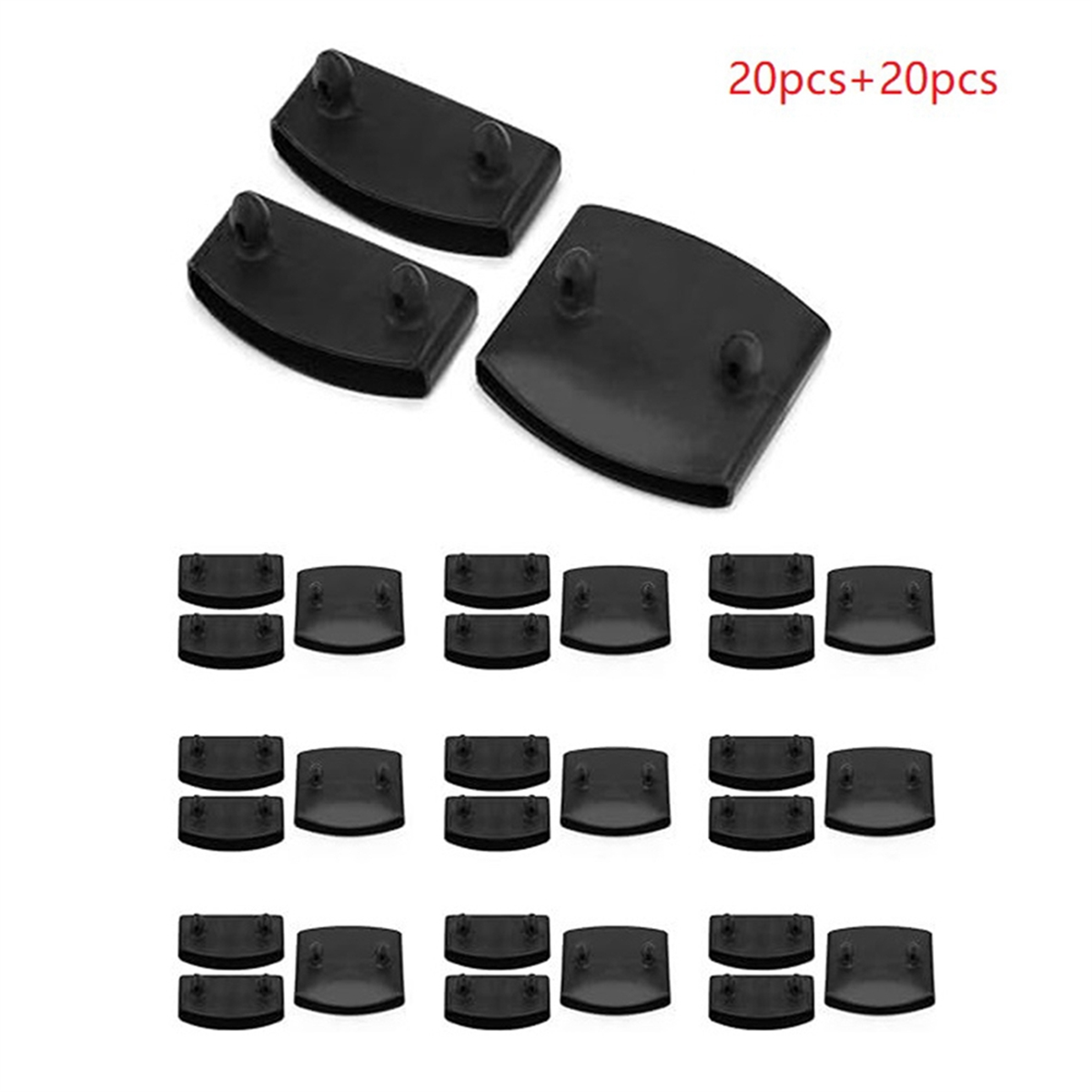 40Pcs Bed Slat End Caps Holders Connector Furniture Accessory for