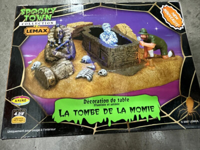 Lemax Spooky Town The Mummy s Tomb Lighted Animated Halloween Retired 2007 NEW