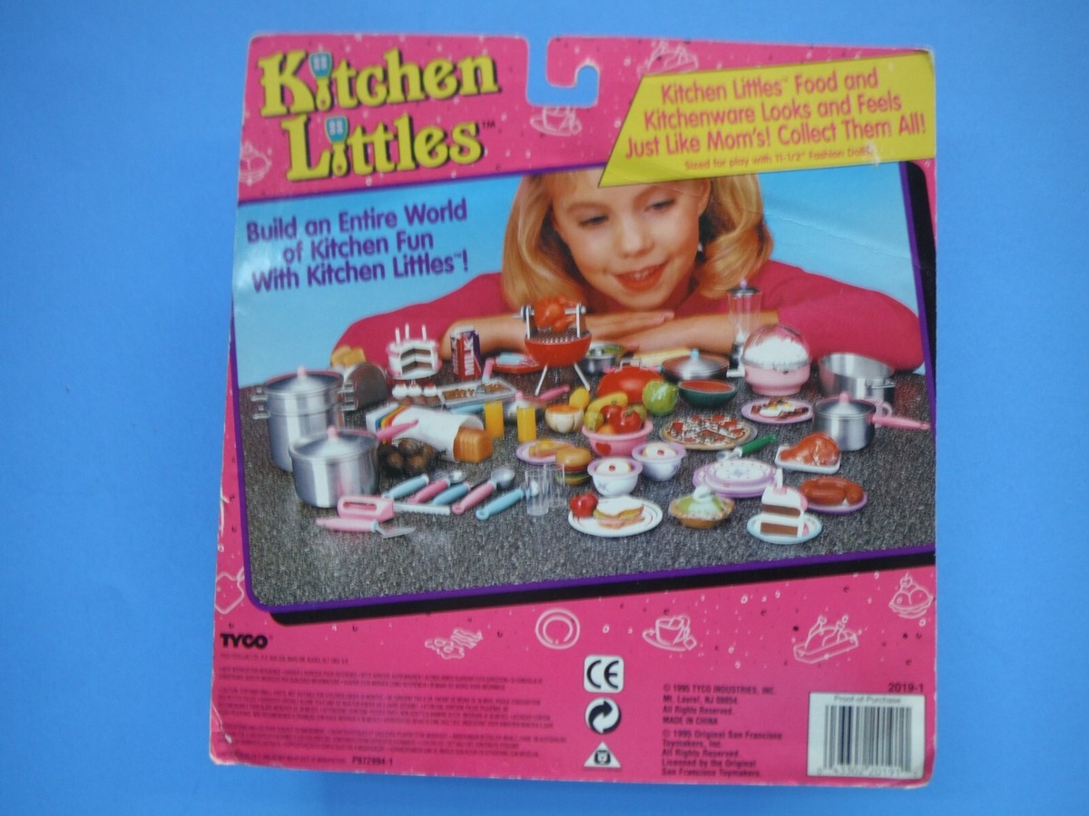 1995 TYCO Kitchen Littles Everyday Ware Dinnerware Barbie RARE for