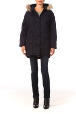 Paul & Joe Sister Parka Coat Navy Size Xs Fr 36
