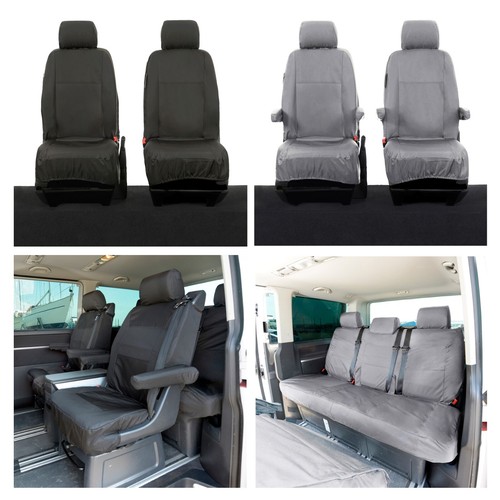 VW T5/T5.1 TRANSPORTER CARAVELLE SEAT COVERS WATERPROOF TAILORED - Picture 85 of 96