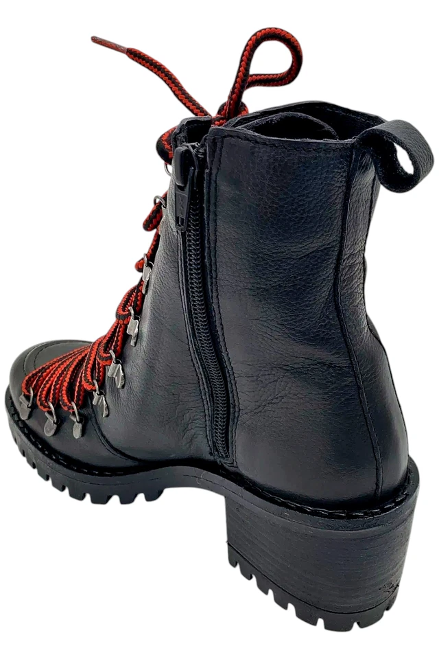 Matisse女式Boulder拉链战斗靴黑色皮革 — 第 3/3 张图片