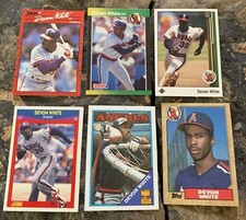 Devon White Baseball Cards. Los Angeles Angels